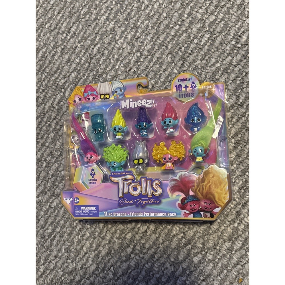 DreamWorks Trolls Band Together Mineez 11pc Brozone‎ + Friends 1.5" Figure